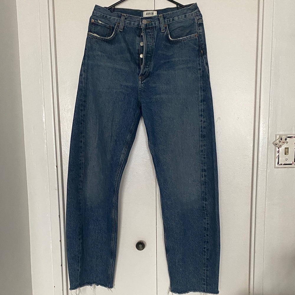 Agolde Luna pierced jean.